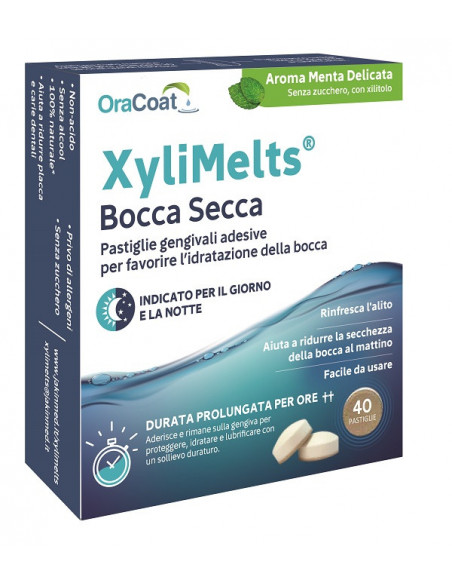 Xylimelts 40 pastiglie menta del
