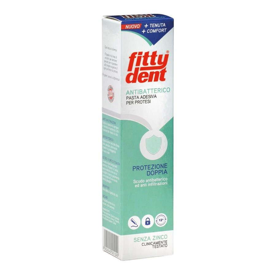 Fittydent pasta antibatterica e antinfiltrazioni per protesi dentali 40g