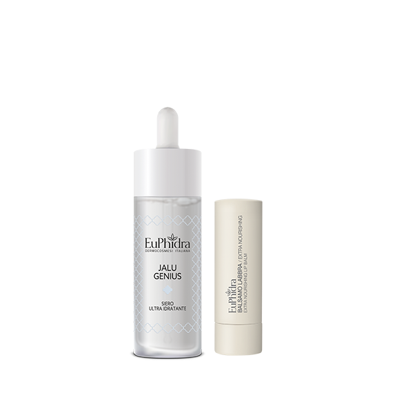 Euphidra Cofanetto di Natale Beauty Zen Benessere Viso - Jalu genius siero idratante + Balsamo labbra nutriente-image