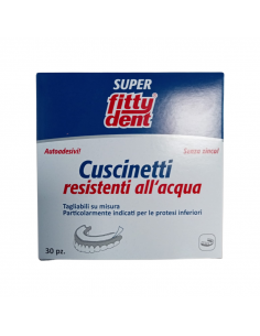 Fittydent cuscinetti resistenti all'acqua autoadesivi e morbidi 30 pezzi