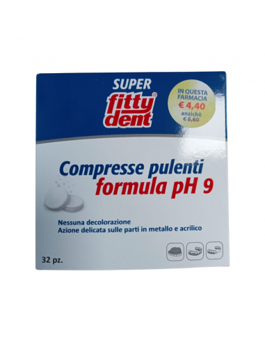 Fittydent 32 compresse pulenti e igienizzanti per protesi e apparecchi dentali
