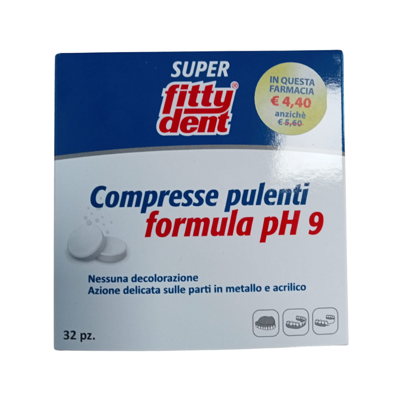 Fittydent 32 compresse pulenti e igienizzanti per protesi e apparecchi dentali