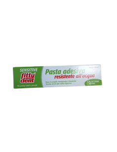 Fittydent pasta sensitive per gengive sensibili, cicatrizzante e antimicotica per protesi dentali 40g