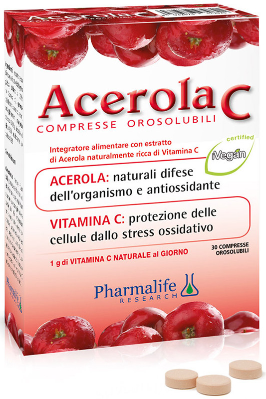 Image of Acerola c 30 compresse orosolubili cod085