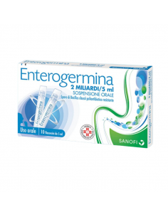 Enterogermina 2 miliardi/5 ml 10 flaconcini sospensione orale