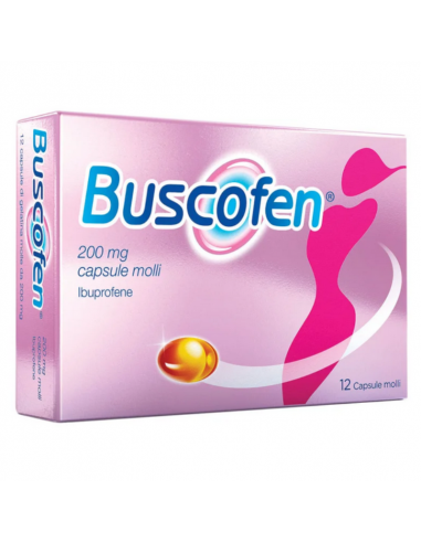 Buscofen ibuprofene per dolori da ciclo 12 capsule molli 200mg