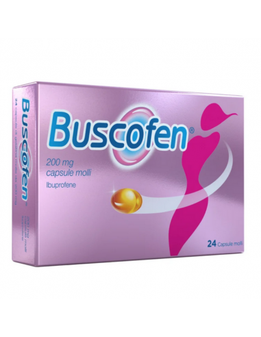 Buscofen ibuprofene per dolori da ciclo 24 capsule molli 200mg