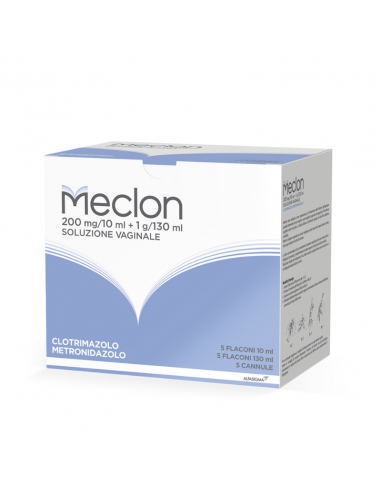 Meclon Soluzione vaginale contro infezioni intime 5 flaconi