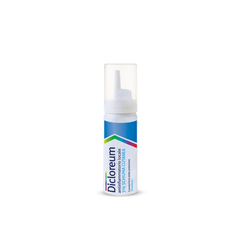 Image of Dicloreum antinfiammatorio locale per dolori muscolari schiuma cutanea 50g 3% cod085