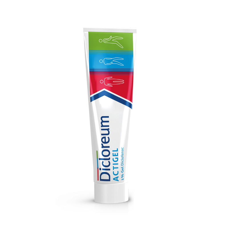 Image of Dicloreum actigel antifiammatorio locale per dolori muscolari e articolari gel 100g 1% cod085