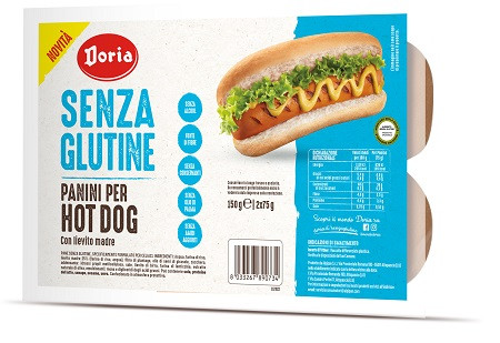 Doria panini hot dog 2x75g