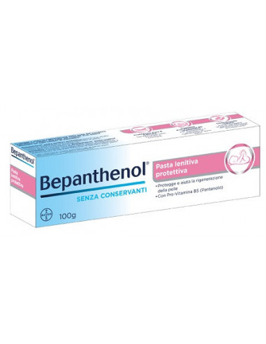 Bepanthenol pasta lenitiva protettiva per cambio pannolino 100g