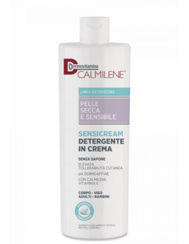 Dermovitamina calmilene sensicream detergente in crema per la detersione quotidiana di pelle secca e sensibile 500ml