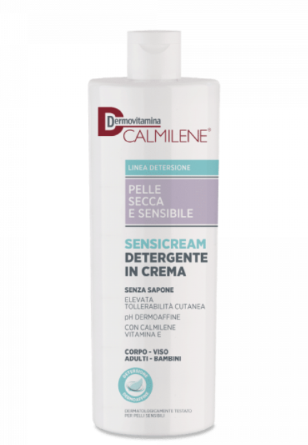 Dermovitamina calmilene sensicream detergente in crema per la detersione quotidiana di pelle secca e sensibile 500ml