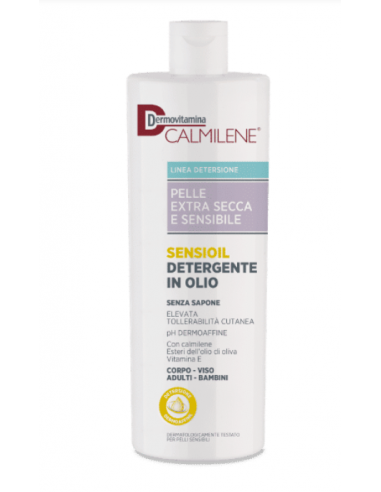 Dermovitamina calmilene sensioil detergente in olio per la detersione quotidiana di pelle extra secca e sensibile 500ml