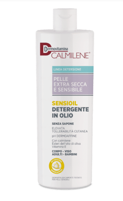 Dermovitamina calmilene sensioil detergente in olio per la detersione quotidiana di pelle extra secca e sensibile 500ml