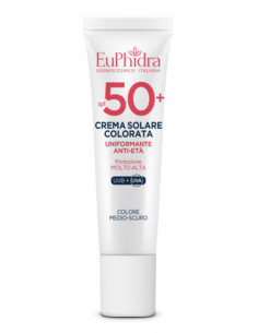 Euphidra Crema Solare Viso Colorata Medio-Scura SPF 50+