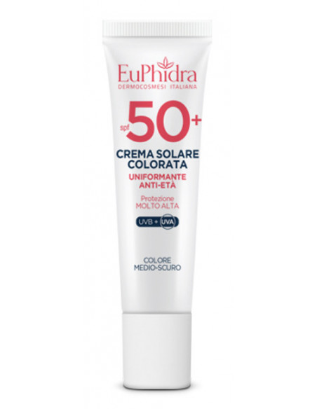 Euphidra Crema Solare Viso Colorata Medio-Scura SPF 50+