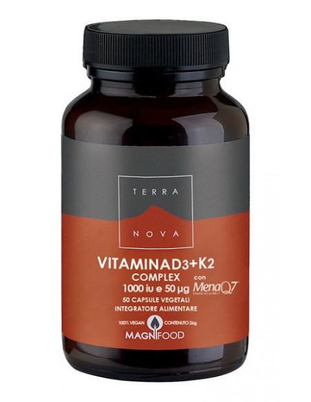 Vitamina d3 + k2 50 capsule terrano