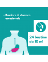 Gaviscon bustine per il bruciore di stomaco occasionale gusto menta 24 bustine