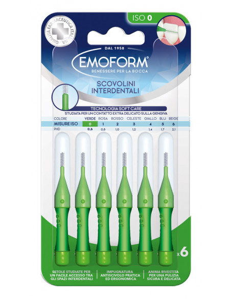 Emoform scovolino iso 0 verde