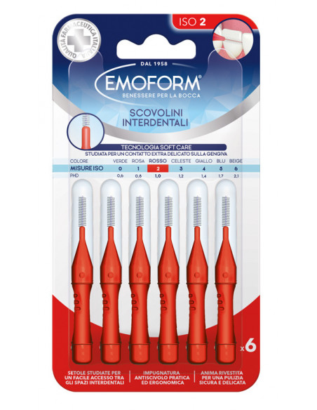 Emoform scovolino iso 2 rosso