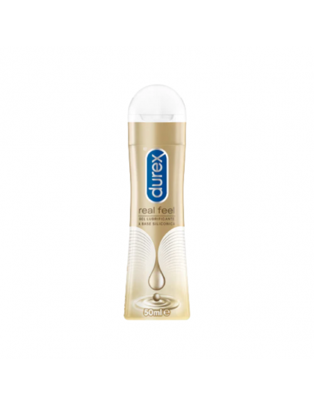 Durex real feel gel lubrificante caldo a lunga durata a base siliconica 50ml