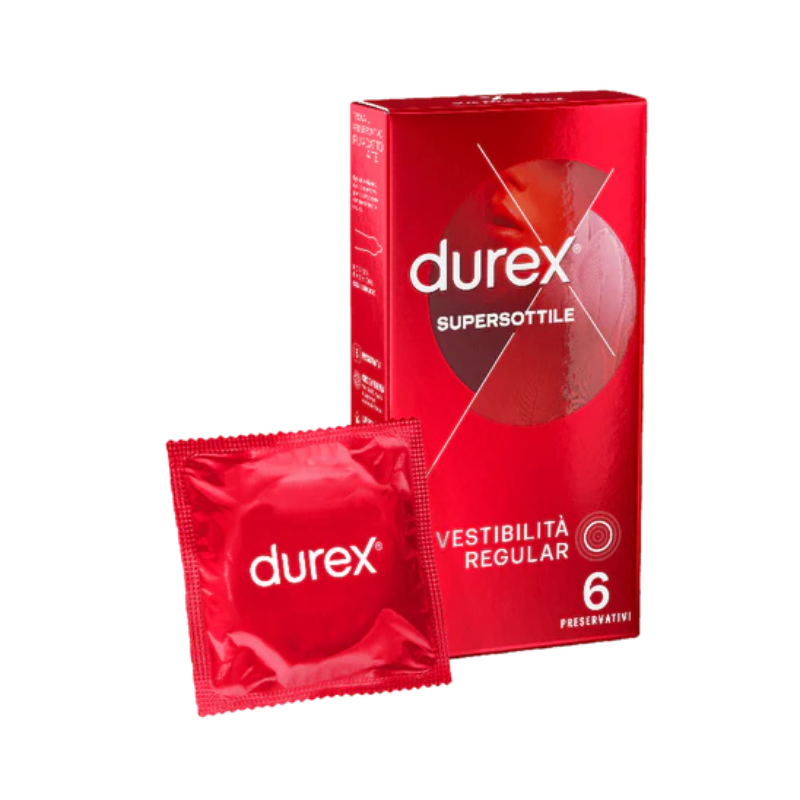 Durex supersottile profilattici vestibilità regular 6 pezzi