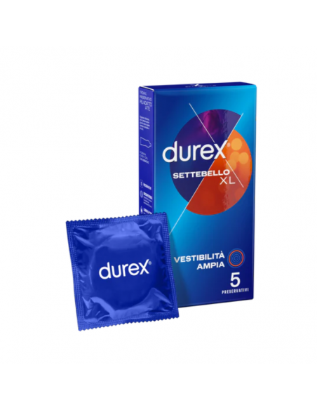 Durex settebello xl profilattici 5 pezzi
