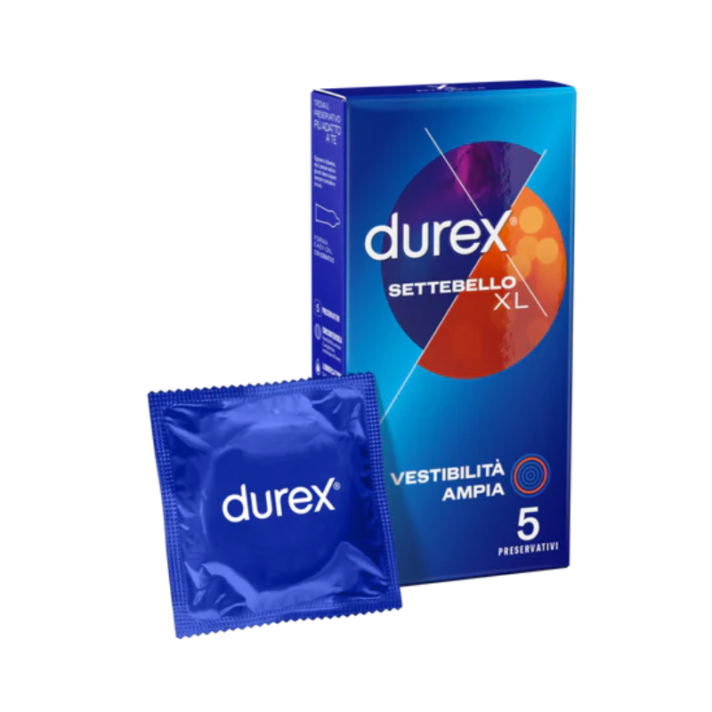 Durex settebello xl profilattici 5 pezzi