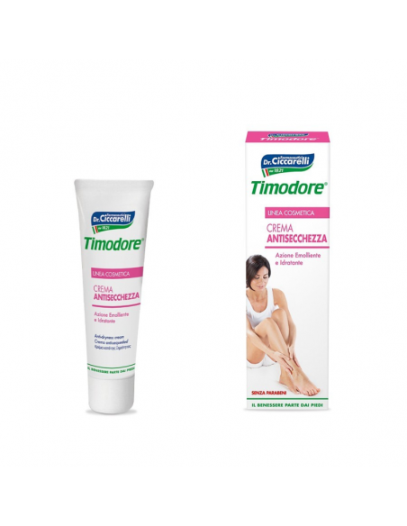 Timodore crema antisecchezza per idratare la pelle di gambe e piedi 50ml