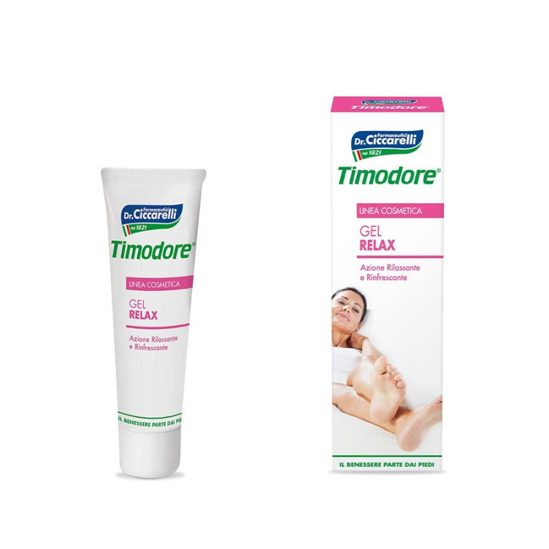 Timodore gel relax per alleviare affaticamento di piedi e caviglie 50ml