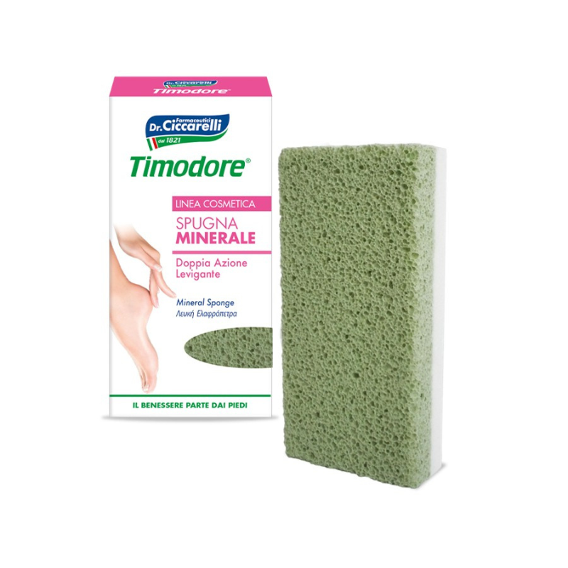 Timodore spugna minerale doppia azione levigante per la pelle del piede