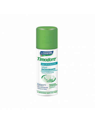 Timodore spray deodorante ad azione rinfrescante e protezione antibatterica 150ml