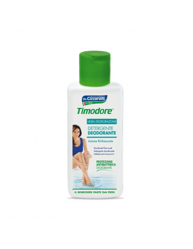 Timodore detergente deodorante ad azione rinfrescante con protezione antibatterica 200ml