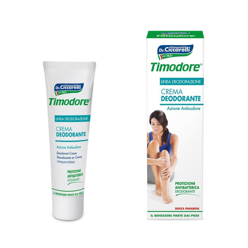 Image of Timodore crema deodorante ad azione antisudore con protezione antibatterica 50ml cod085