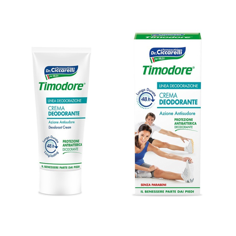 Image of Timodore crema deodorante 48h ad azione antisudore con protezione antibatterica 50ml cod085