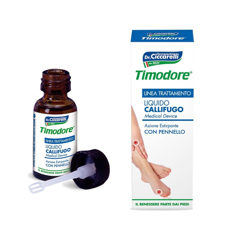 Timodore callifugo liquido con pennello ad azione estirpante contro calli e duroni 12ml