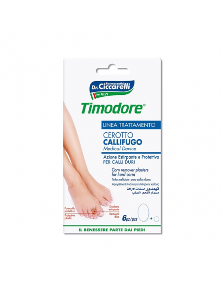 Timodore cerotto callifugo ad azione estirpante e protettiva per calli duri 6 pezzi