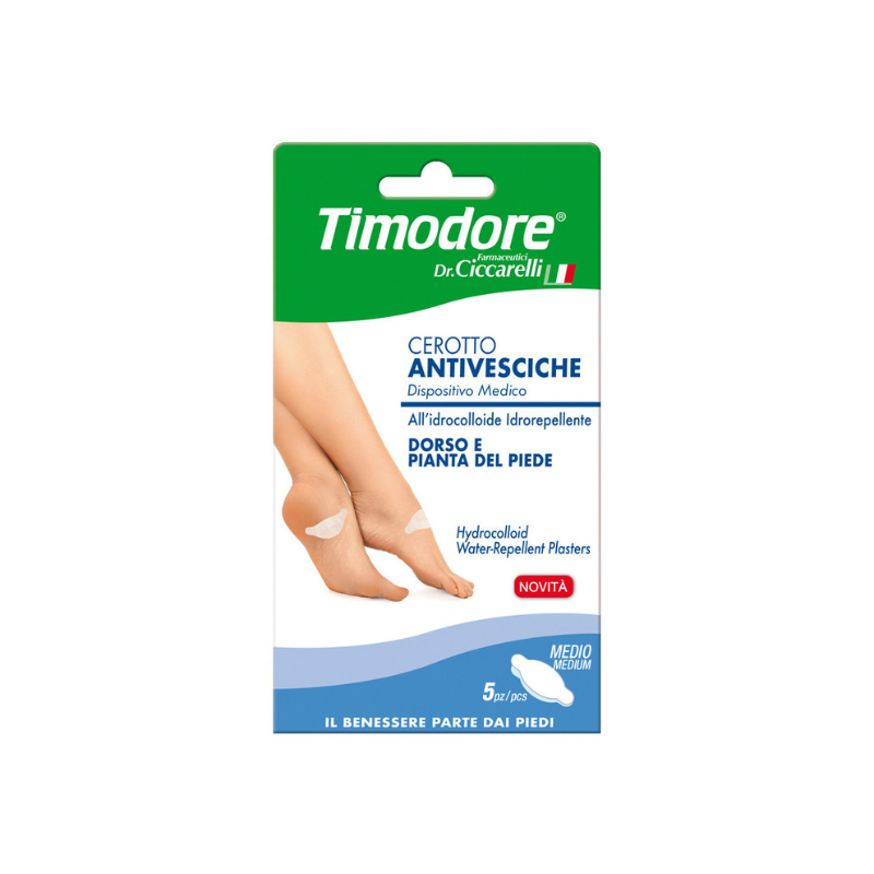 Image of Timodore cerotto medio antivesciche per dorso e pianta del piede 5 pezzi cod085