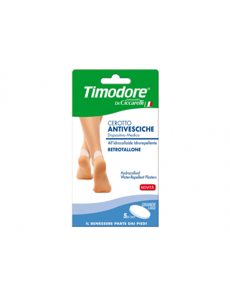 Timodore cerotto grande antivesciche per retrotallone 5 pezzi