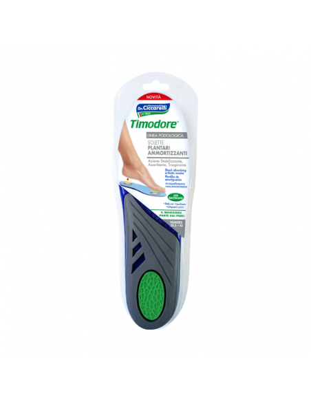 Timodore solette plantari ammortizzanti azione stabilizzante e traspirante taglia 35,5-42 1 paio