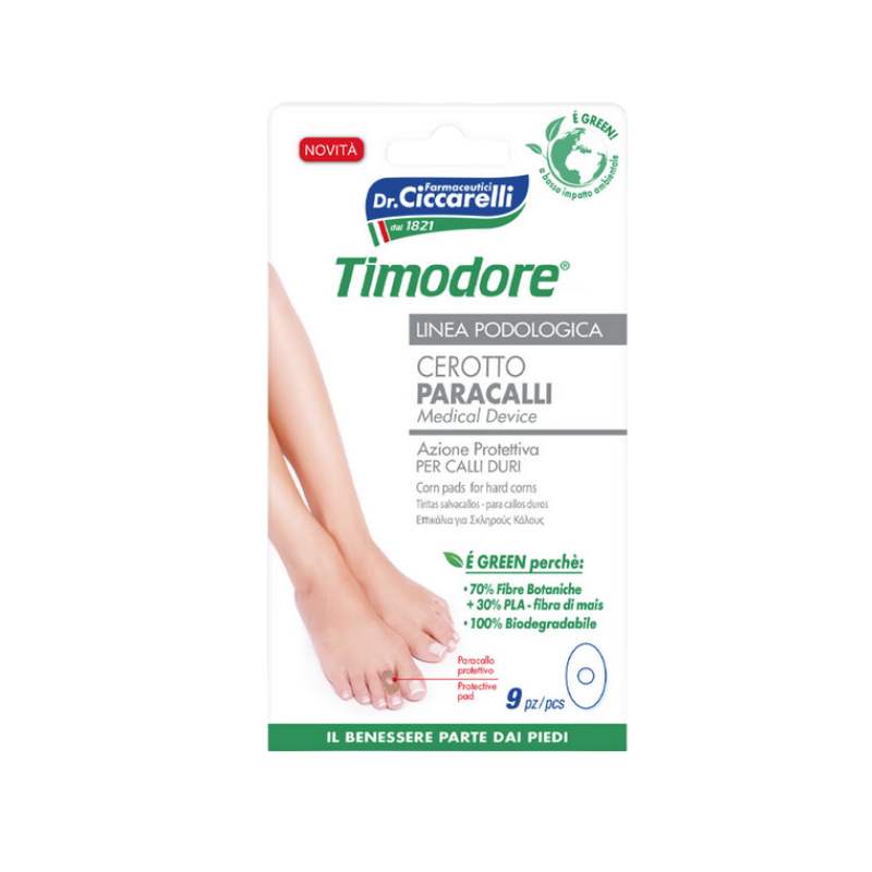 Timodore cerotto paracalli ad azione protettiva per calli duri 9 pezzi