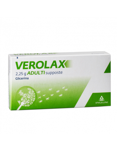Verolax adulti 18 supposte di glicerina per stitichezza 2,25g