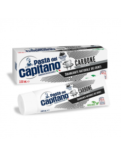 Pasta del capitano dentifricio al carbone vegetale sbiancante naturale 100ml