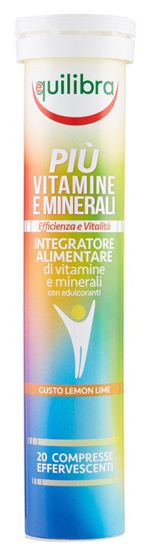 Piu' vitamine/min 20 compresse efferv