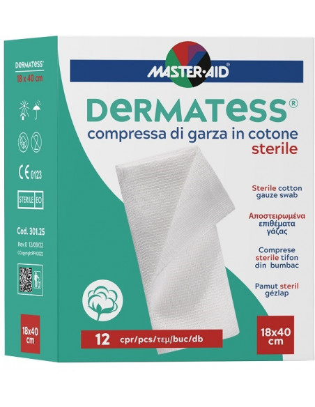 Dermatess cot garza 18x40 12pz