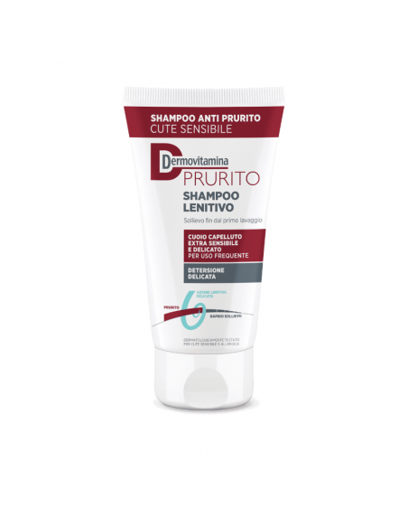 Dermovitamina prurito shampoo lenitivo per il prurito del cuoio capelluto sensibile 200ml