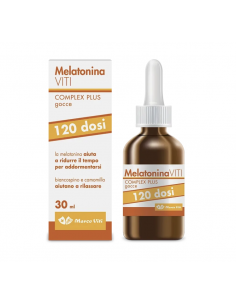 Marco Viti melatonina complex plus per favorire il sonno e il rilassamento in gocce 120 dosi 30 ml