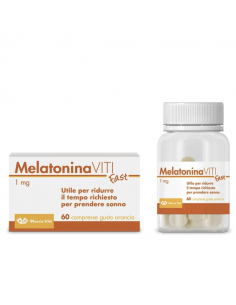 Marco Viti melatonina fast 1mg per favorire il sonno gusto arancia 160 compresse